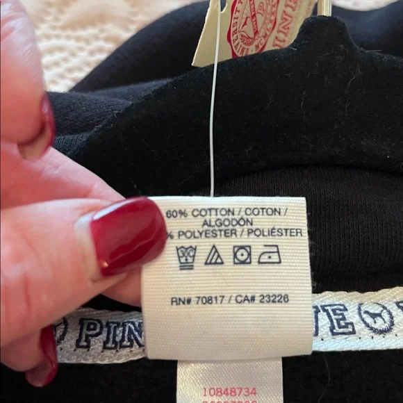 NWT PINK Victoria’s Secret Rare Sequin Zip Up Hoodie - Picture 11 of 11